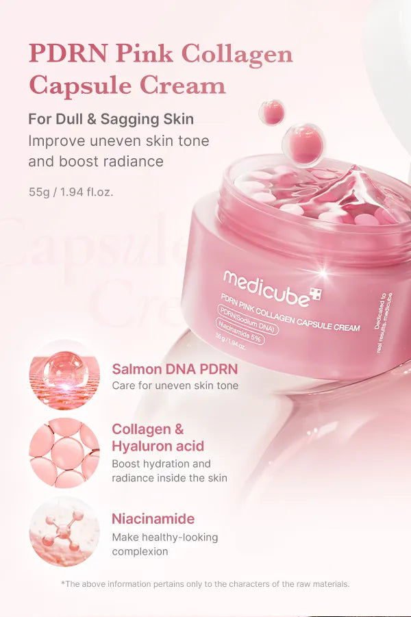 MEDICUBE -PDRN Pink Collagen Capsule Cream - 55g