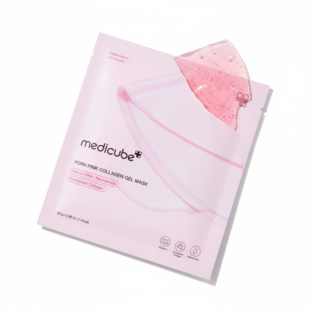 MEDICUBE PDRN Pink Collagen Gel Mask - Prodotto Aperto