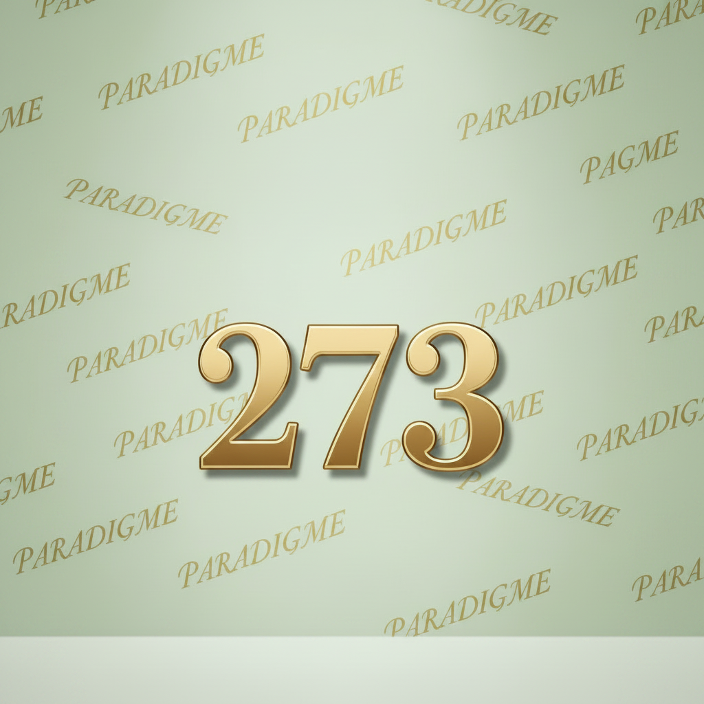 Noiré N.273 EDP ispirato a Paradigme di Prada - sfondo verde con numero 273
