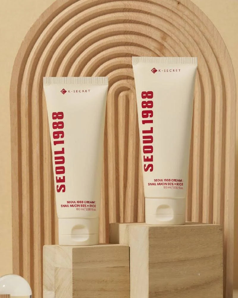 KSECRET - SEOUL 1988 Cream  Snail Mucin 93% + Rice - 100ml