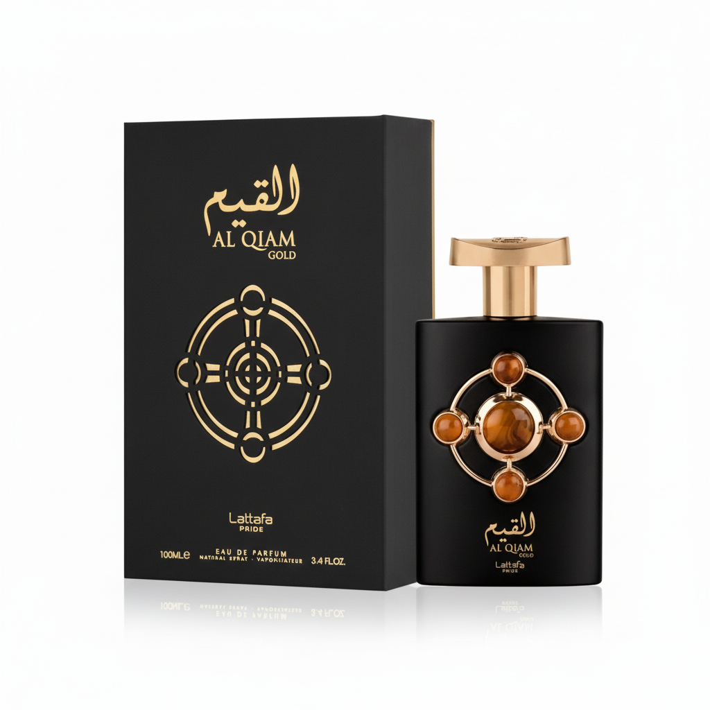 Lattafa Al Qiam Gold con packaging ottimizzato per Shopify