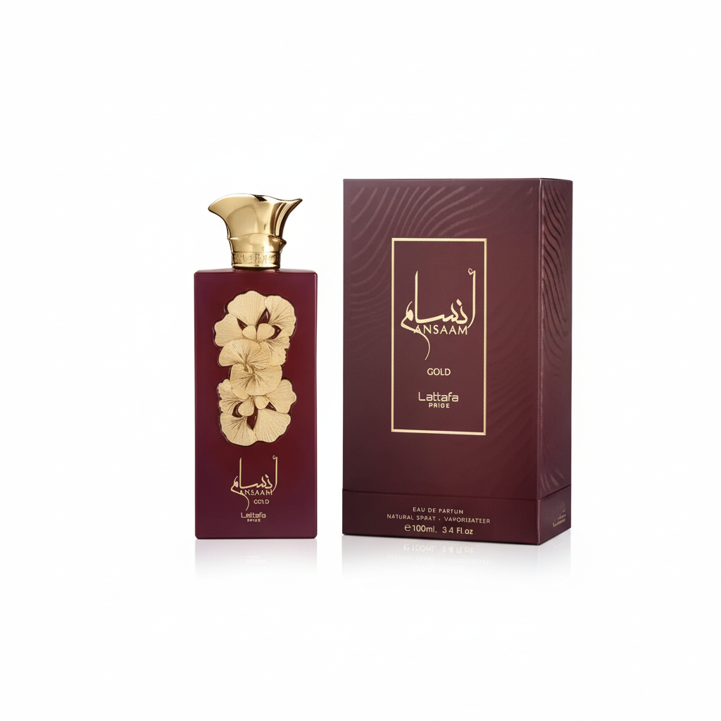Lattafa Ansaam Gold con packaging ottimizzato per Shopify