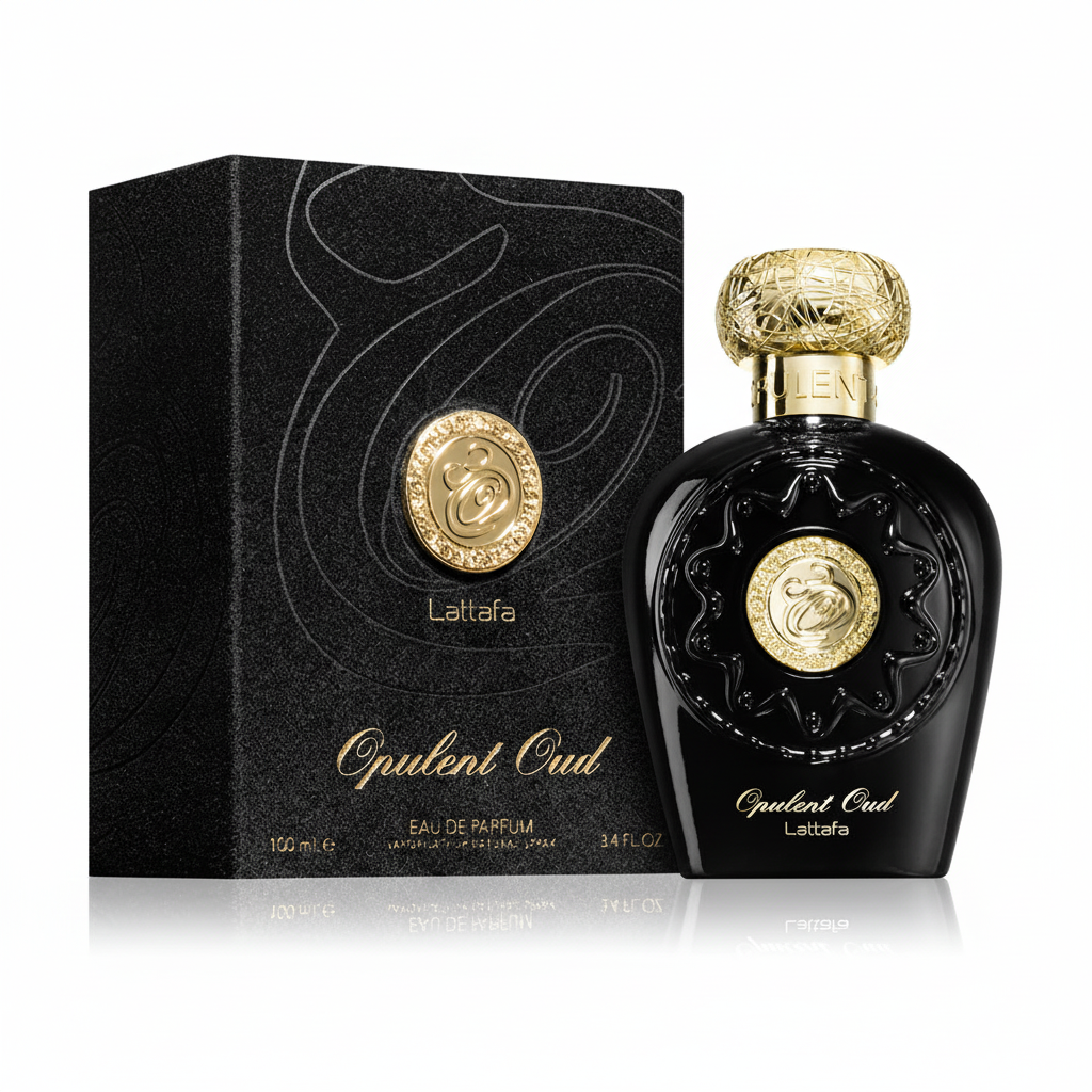 Lattafa Opulent Oud con packaging ottimizzato per Shopify