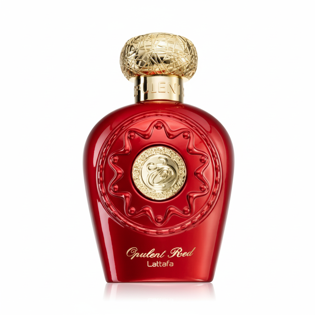 Lattafa Opulent Red flacone ottimizzato per Shopify