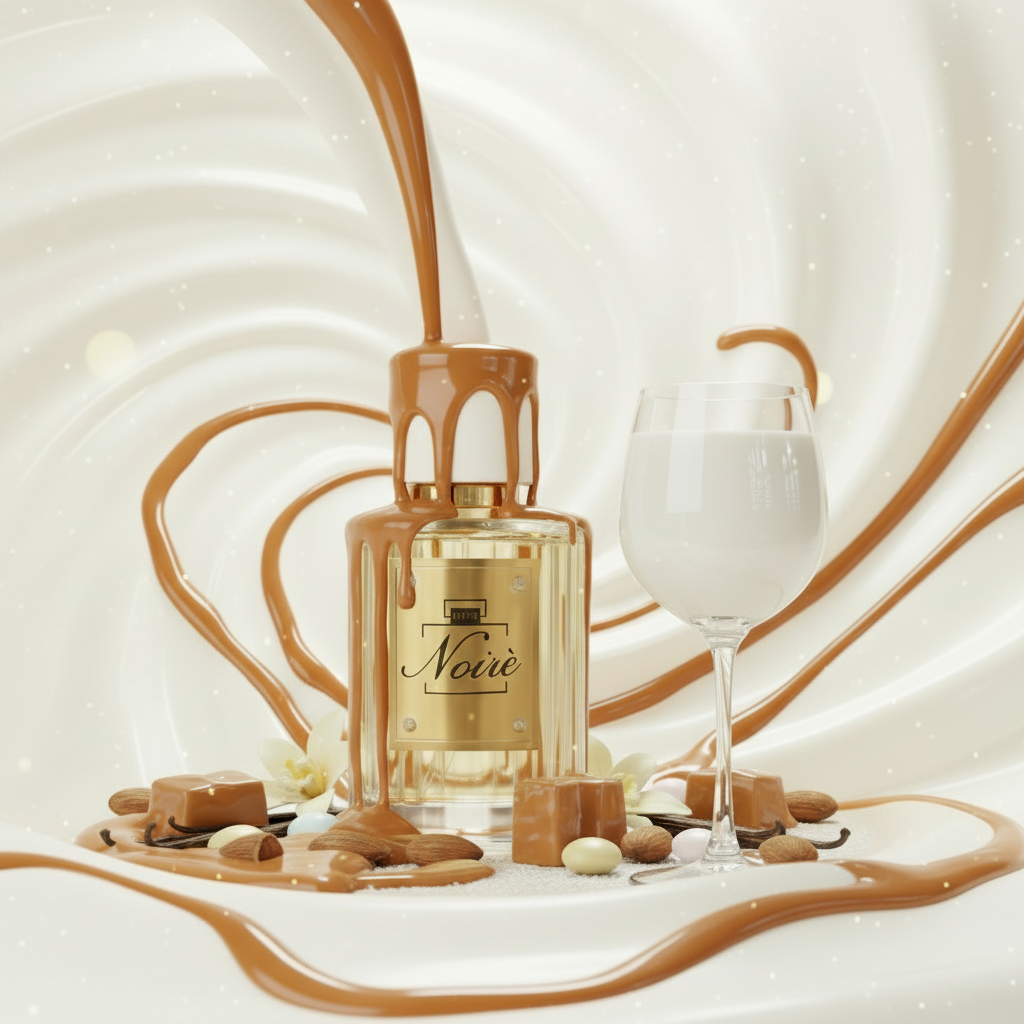 Profumo Noiré con latte, caramello e vaniglia