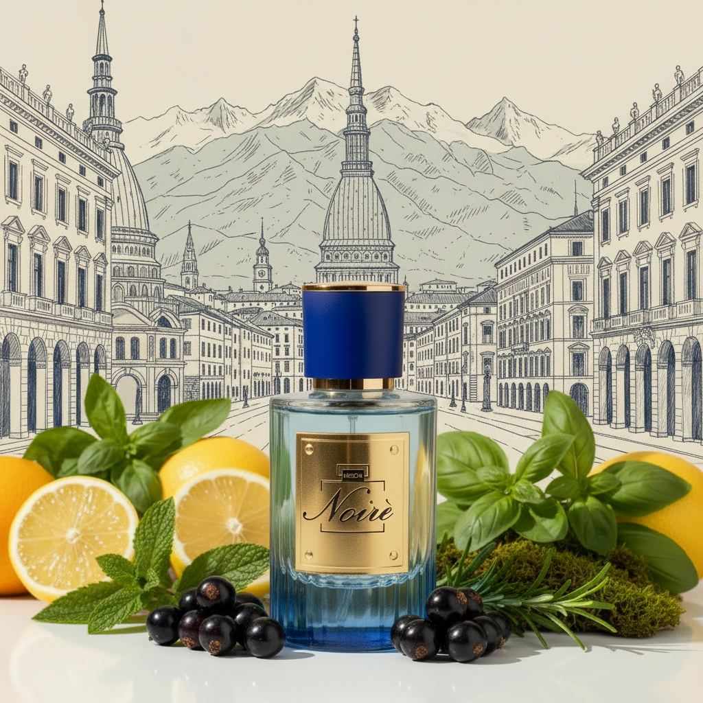 Profumo Noiré Torino con erbe aromatiche